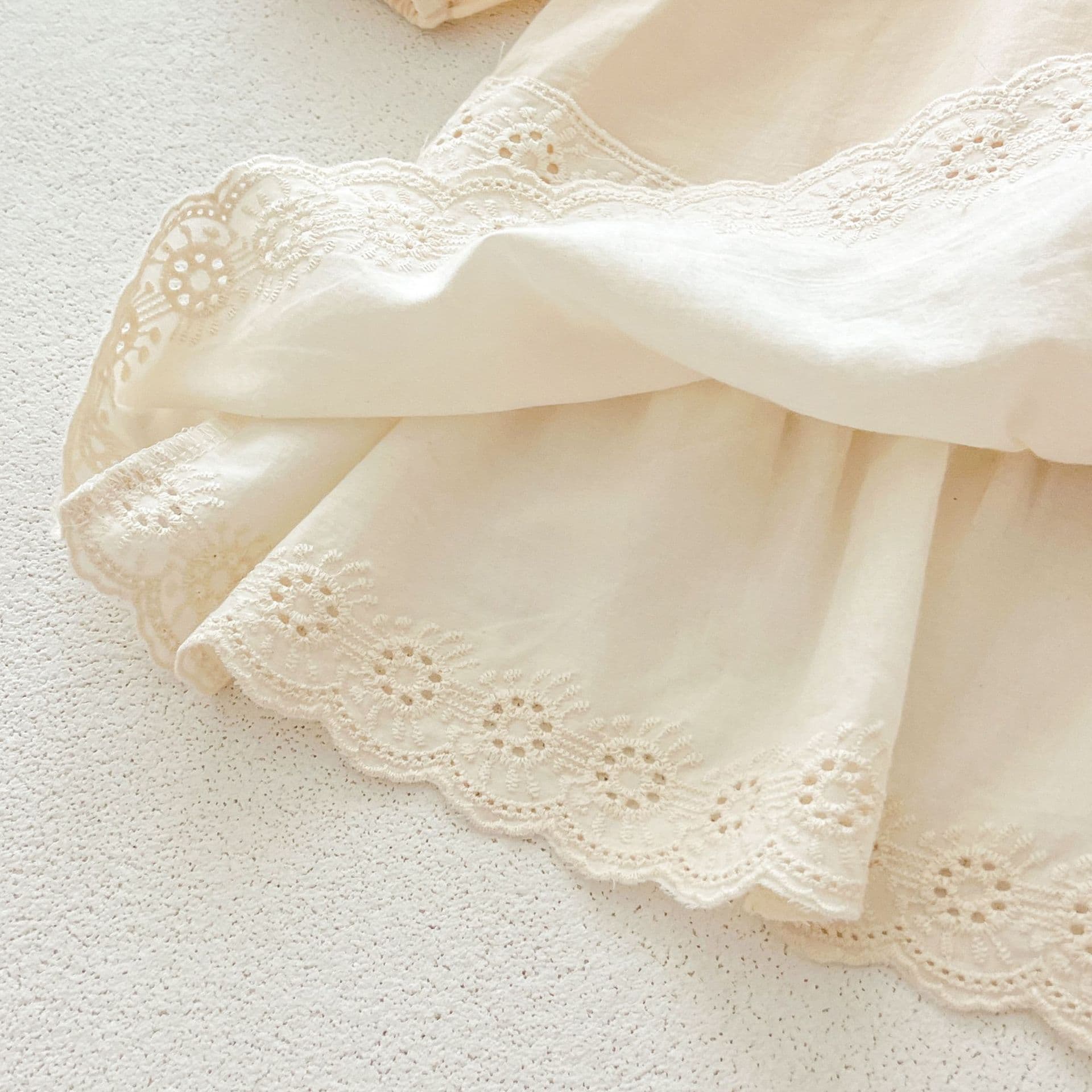 ベビードレス 70~110cm スカラップレース 華やか 上品 バースデー ベビードレス バースデーフォト お宮参り