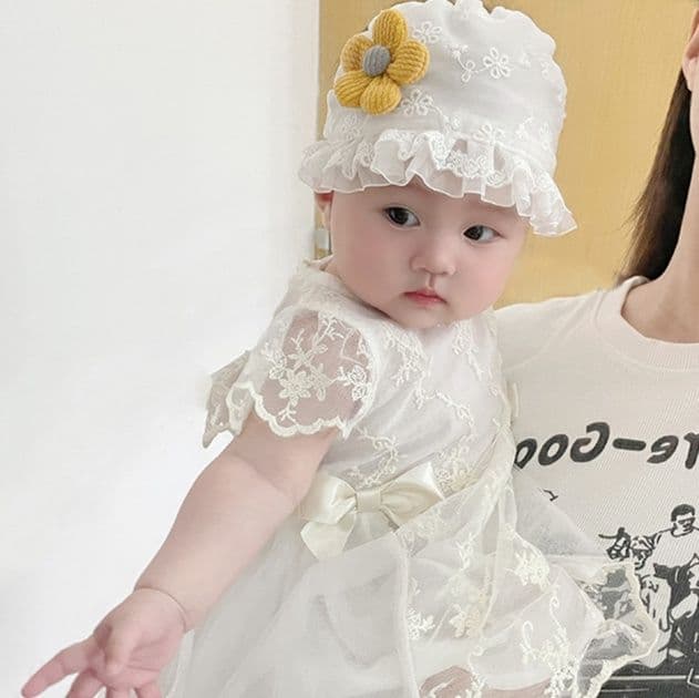 ベビードレス 新生児~90cm 半袖 長袖 バースデー ベビードレスセット 退院用 記念撮影