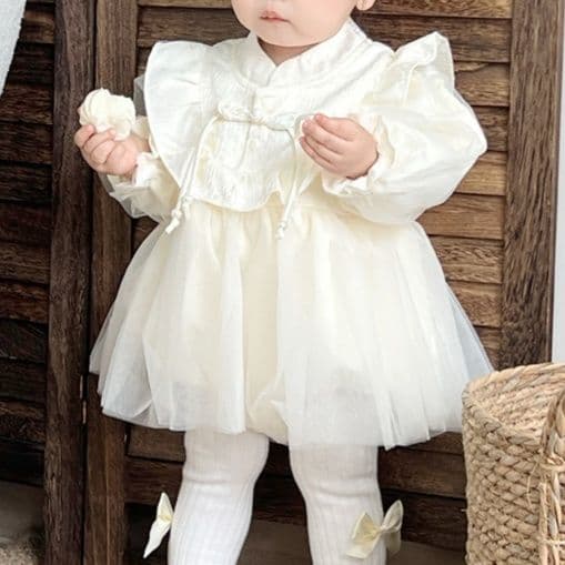 ベビードレス 66~90cm 和のやさしさ ロンパース型 お食い初め ベビードレス 記念撮影