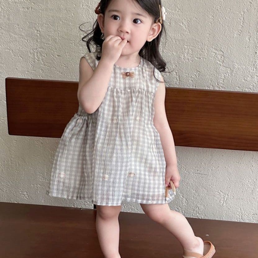 ベビードレス 70~100cm 夏 誕生日 ノースリーブ ワンピース バースデー ベビードレス バースデー