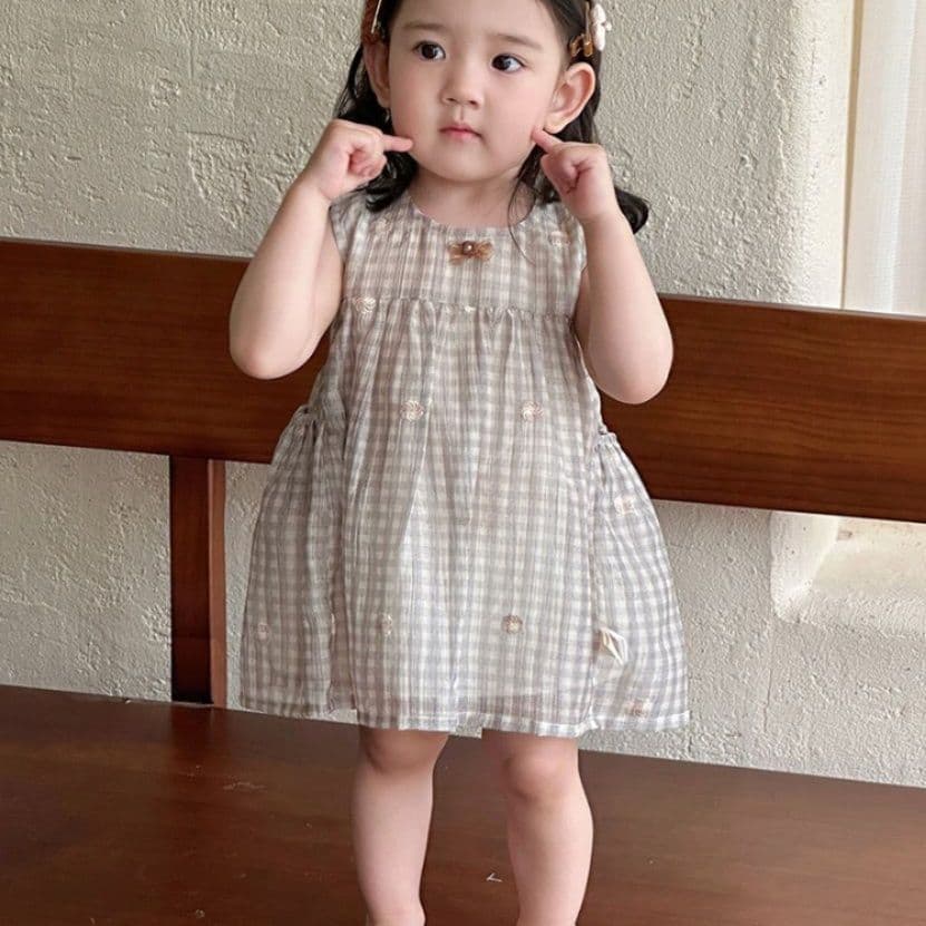 ベビードレス 70~100cm 夏 誕生日 ノースリーブ ワンピース バースデー ベビードレス バースデー
