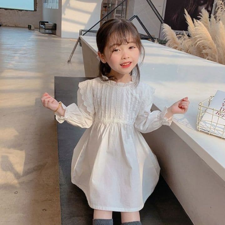 ベビードレス 90~110cm ピンタック やわらか素材 バースデー ドレス バースデー