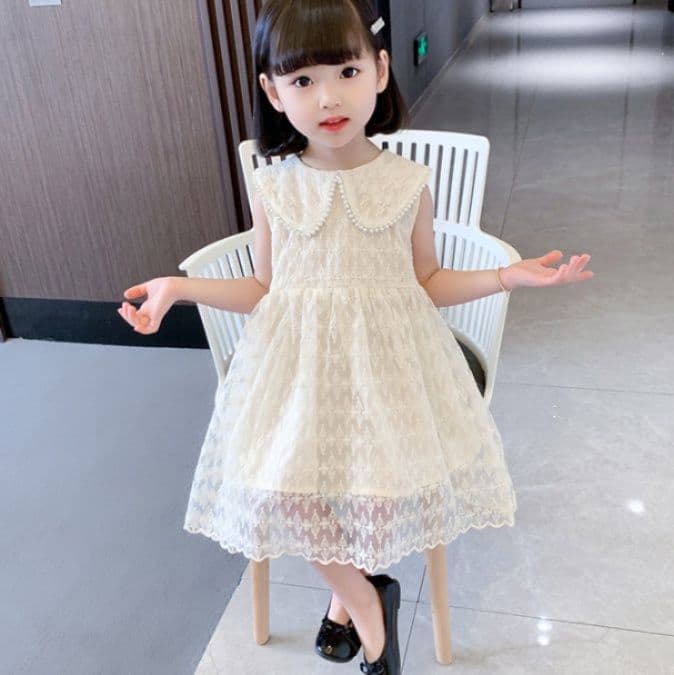 ベビードレス 90~110cm 主役感 たっぷり レースのバースデーベビードレス バースデー フォトスタジオ用