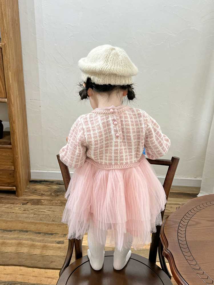 ベビードレス 80~110cm 結婚式コーデにぴったりの「ドレス×カーディガン」ベビードレス 結婚式