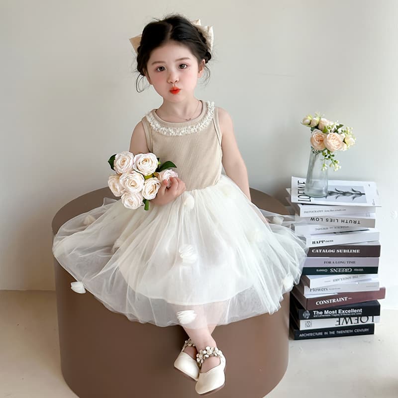 ベビードレス 73~90cm チュール 2歳 誕生日 バースデーベビードレス 結婚式 リングガール バースデー 記念撮影