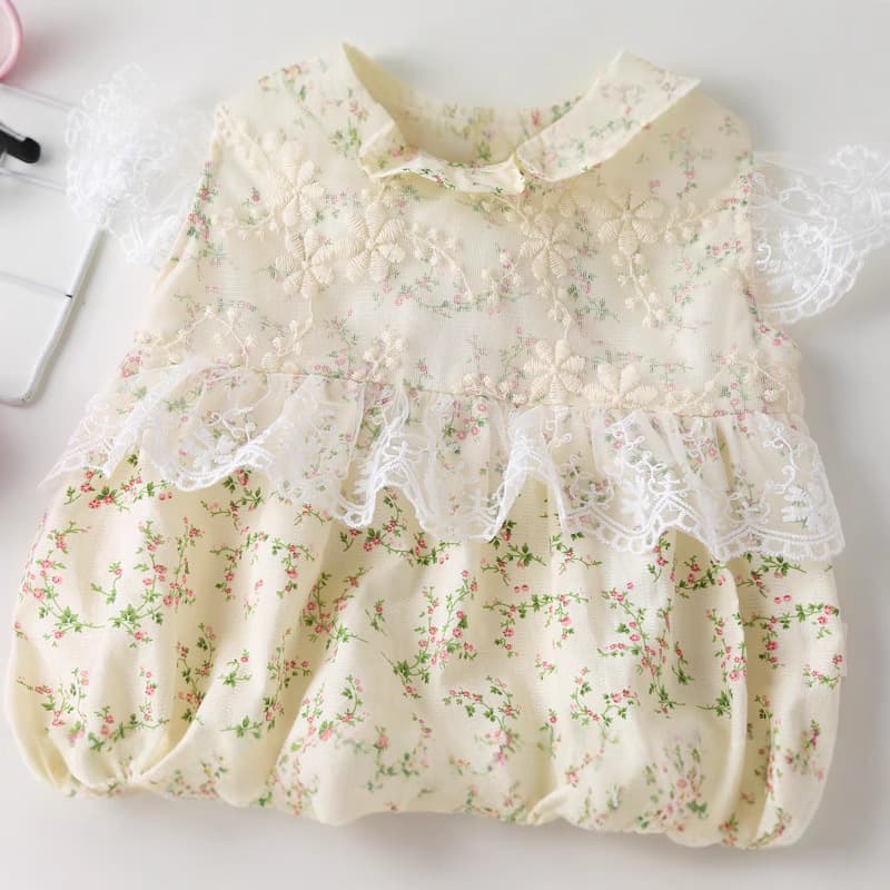 ベビードレス 66~90cm 胸元刺繍 上品 お食い初め ベビードレス お食い初め 刺繍