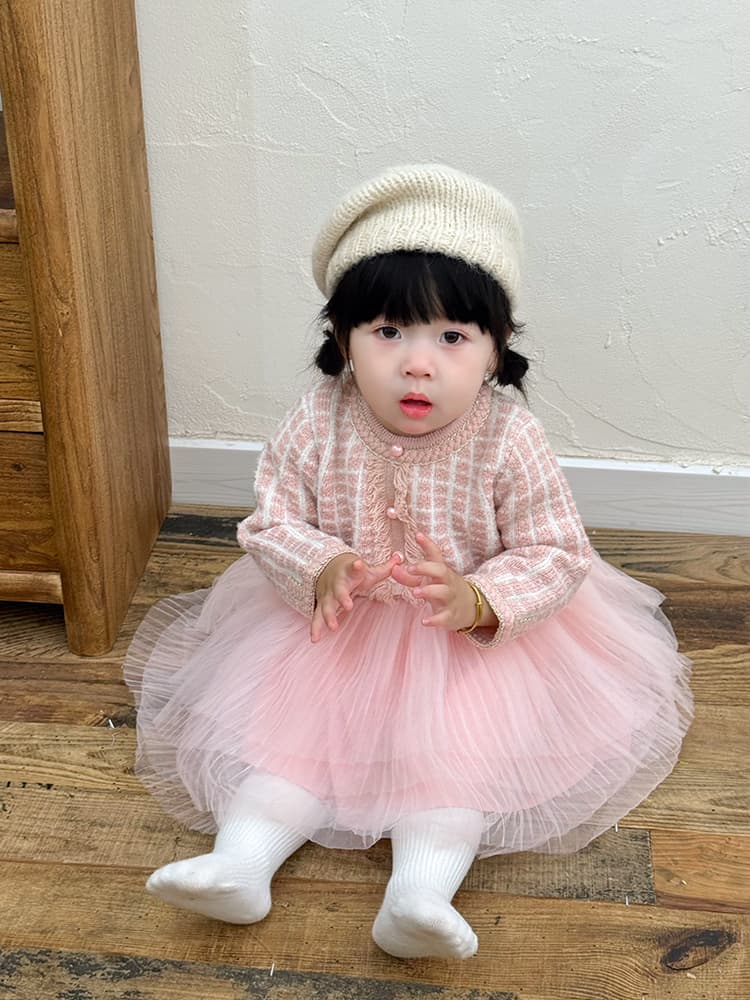 ベビードレス 80~110cm 結婚式コーデにぴったりの「ドレス×カーディガン」ベビードレス 結婚式