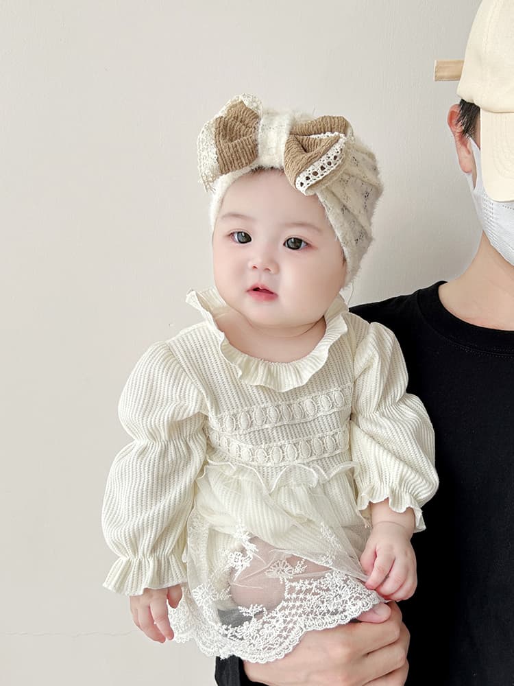 ベビードレス 新生児~90-cm 繊細レース 退院用 ベビードレスセット お宮参り 記念撮影 セレモニー 