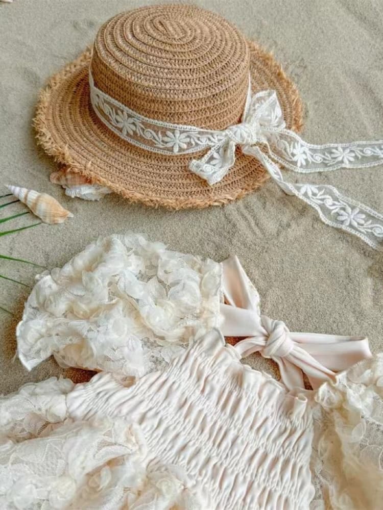 ベビードレス 66~90cm シャーリング×フリル可愛いさ引き立つ結婚式ベビードレス 春夏