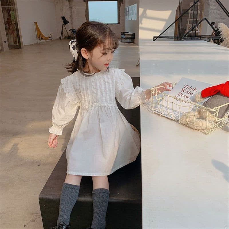 ベビードレス 90~110cm ピンタック やわらか素材 バースデー ドレス バースデー