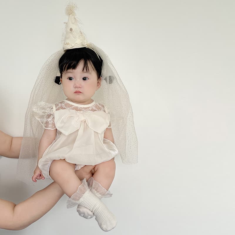 ベビードレス 66~90cm とんがり帽子付き 可愛い バースデー ベビードレス 女の子 1歳誕生日 スマッシュケーキ