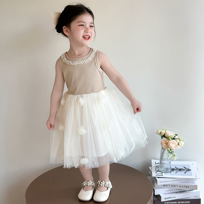 ベビードレス 73~90cm チュール 2歳 誕生日 バースデーベビードレス 結婚式 リングガール バースデー 記念撮影