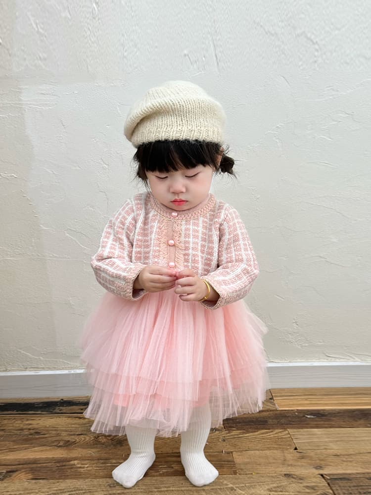 ベビードレス 80~110cm 結婚式コーデにぴったりの「ドレス×カーディガン」ベビードレス 結婚式