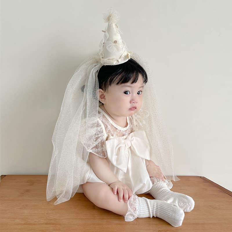 ベビードレス 66~90cm とんがり帽子付き 可愛い バースデー ベビードレス 女の子 1歳誕生日 スマッシュケーキ