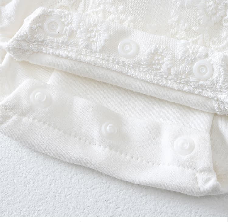 ベビードレス 新生児~80cm 程よいボリュームフリル 退院用 ベビードレス 退院用 お宮参り