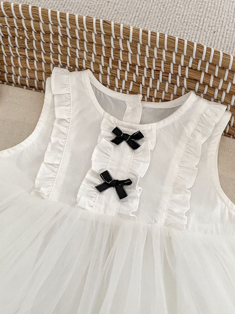 ベビードレス 66~90cm リボン アクセント 上品 華やか バースデー ベビードレス お宮参り バースデー