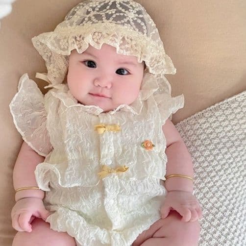 ベビードレス 新生児~90cm ボンネット付き 繊細なレースとリボンが可愛い退院用ベビードレスセット 男の子 女の子 退院用
