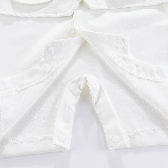 ベビードレス 新生児~90cm 退院用に純白の上品ベビードレス 男の子 退院用 記念撮影 お披露目 ハーフバースデー 洗礼式 幼児祝杯式