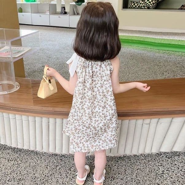 ベビードレス 90~110cm 肩リボンが可愛い 軽やかワンピースドレス 結婚式