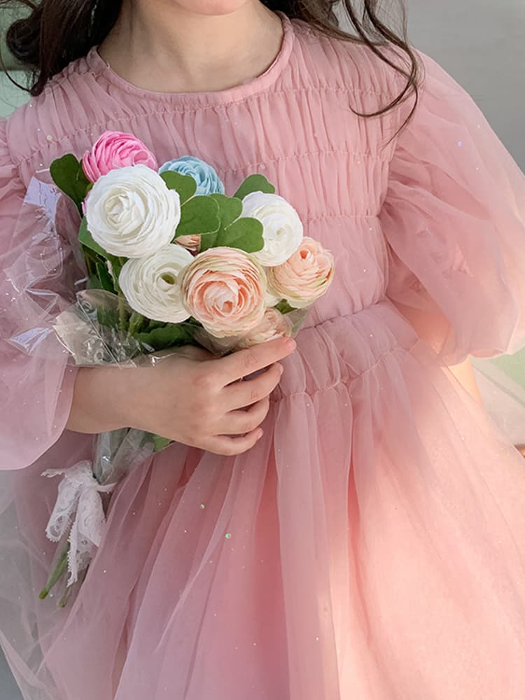 ベビードレス 90~110cm 結婚式の子供たちの中でナンバーワンの可愛さ プリンセスベビードレス