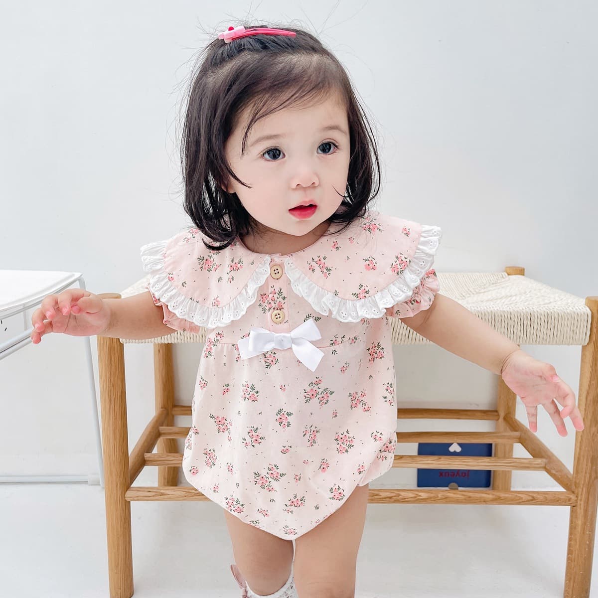 ベビードレス 66~90cm 初めての日に。花園おめかしバースデーベビードレス お出かけ