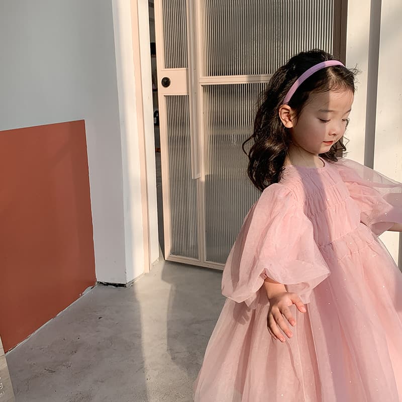 ベビードレス 90~110cm 結婚式の子供たちの中でナンバーワンの可愛さ プリンセスベビードレス