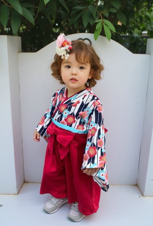 ベビードレス 新生児~90cm お食い初めにぴったり 和モダン 袴ベビードレス お宮参り お食い初め 百日祝い
